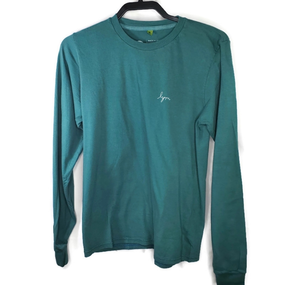 Women's Love Your Melon Green Graphic Print Long Sleeve T-shirt Size Small